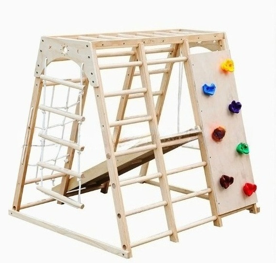 Wooden climbing frame with swi - Kids Outdoor Climbing Frame 评论和价格
