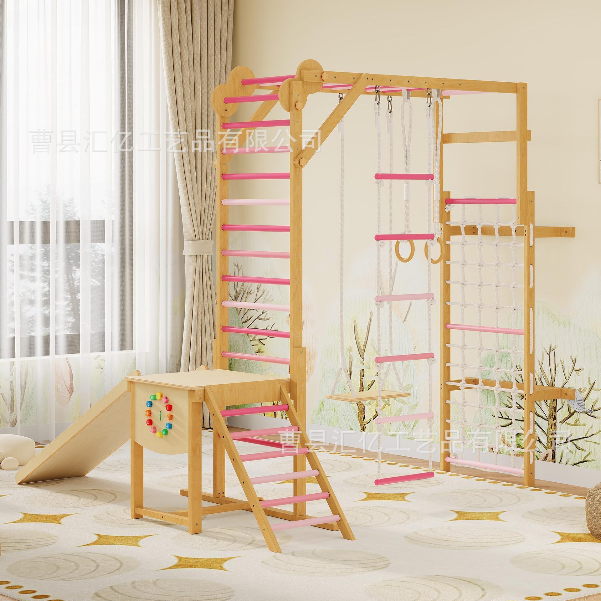 Indoor Solid Wood Kids Physica - Kids Outdoor Climbing Frame 评论和价格