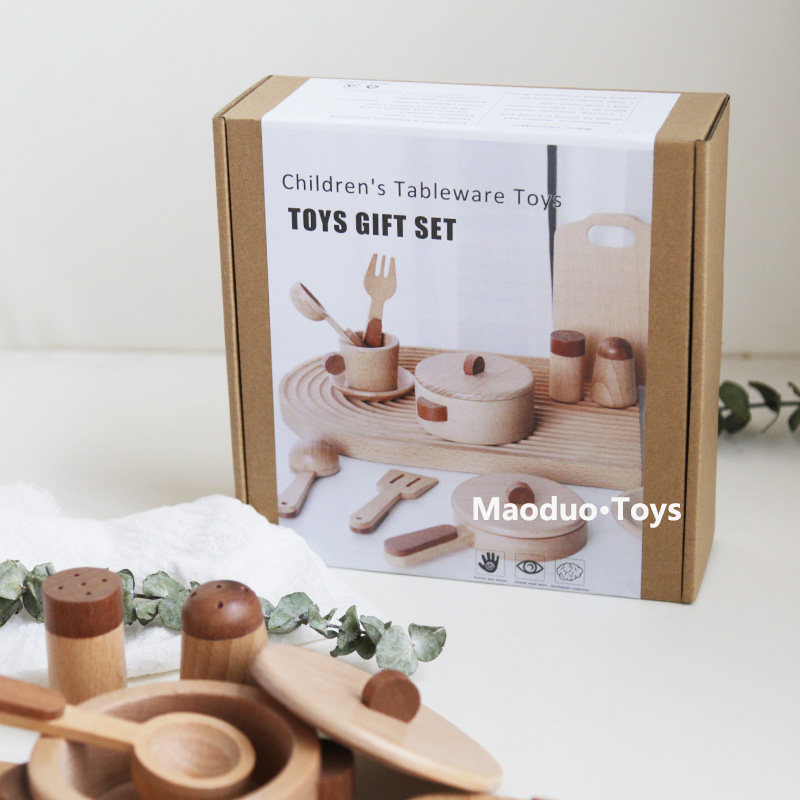 Maoduo Toys Beech Wooden Kids  - Kids Outdoor Kitchen Accessories 评论和价格