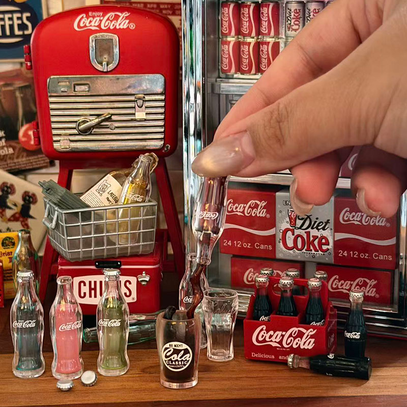 Mini Cola Milk Bottle Set 6 Co - Kids Outdoor Kitchen Accessories 评论和价格